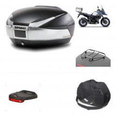 Rear trunk + mounting hardware + accessories  SH48 TITANIUM PREMIUM