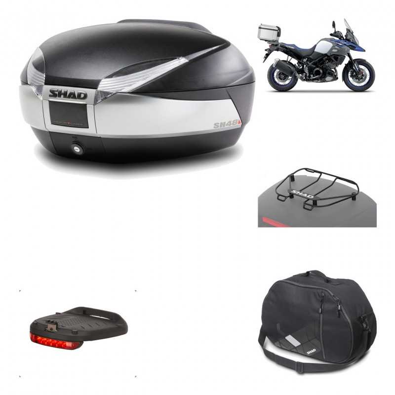 Rear trunk + mounting hardware + accessories  SH48 TITANIUM PREMIUM
