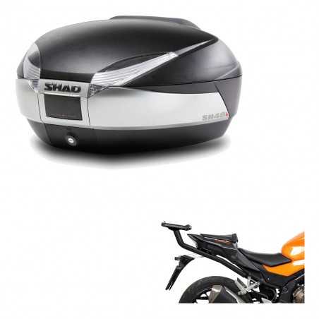SHAD Baul trasero + herraje montaje SH48 TITANIUM PREMIUM KIT-186087