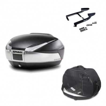 Back trunk + big top fitting + internal bag SH48 TITANIUM PREMIUM
