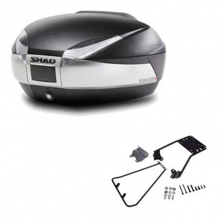 SHAD Baul trasero + herraje montaje SH48 TITANIUM PREMIUM KIT-185639
