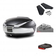 SHAD Baul trasero + herraje montaje accesorios SH48 TITANIUM PREMIUM KIT-185740