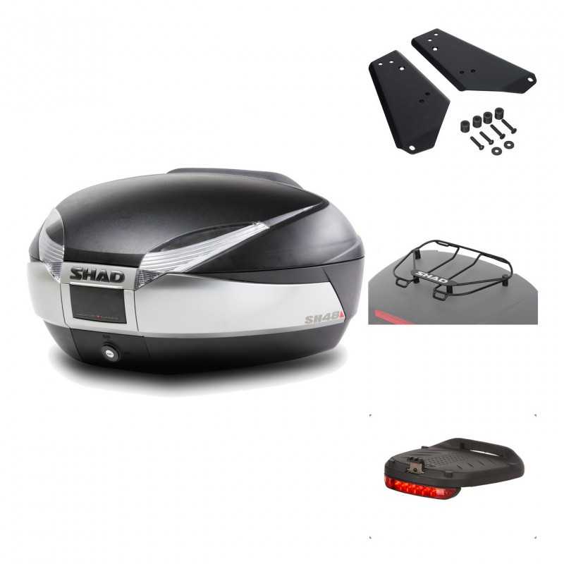 Rear trunk + mounting hardware + accessories  SH48 TITANIUM PREMIUM