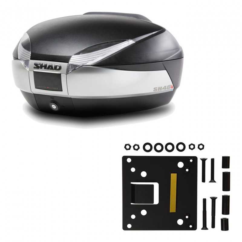 SHAD Baul trasero + herraje montaje SH48 TITANIUM PREMIUM KIT-186039