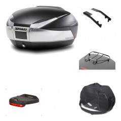 Rear trunk + mounting hardware + accessories  SH48 TITANIUM PREMIUM