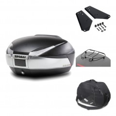 Rear trunk + mounting hardware + accessories  SH48 TITANIUM PREMIUM