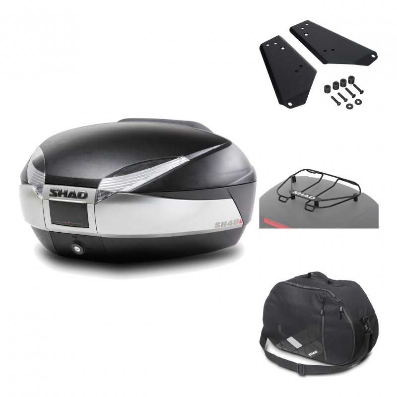 Rear trunk + mounting hardware + accessories  SH48 TITANIUM PREMIUM