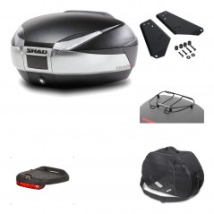Rear trunk + mounting hardware + accessories  SH48 TITANIUM PREMIUM
