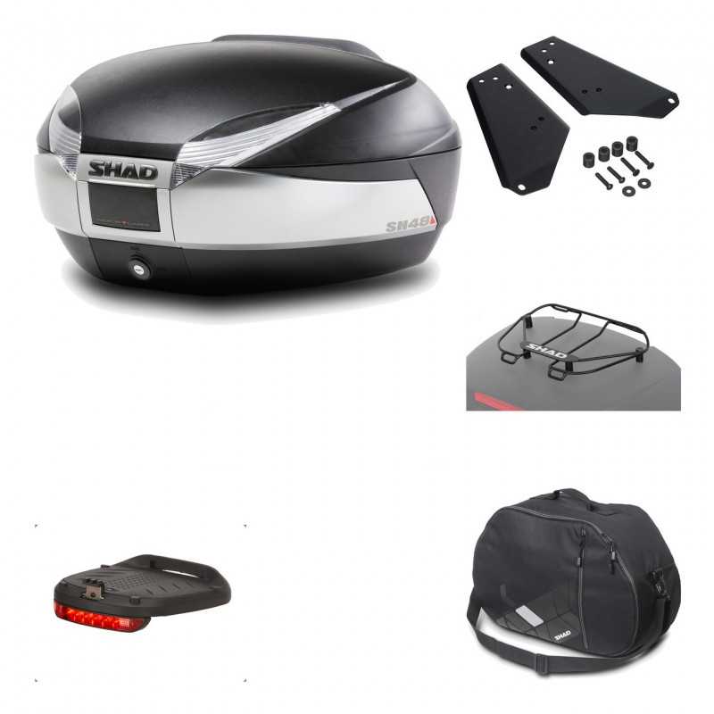 Rear trunk + mounting hardware + accessories  SH48 TITANIUM PREMIUM