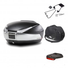 SHAD Baul trasero + herraje montaje accesorios SH48 TITANIUM PREMIUM KIT-185642