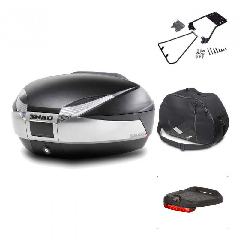 Rear trunk + mounting hardware + accessories  SH48 TITANIUM PREMIUM