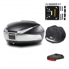 SHAD Baul trasero + herraje montaje accesorios SH48 TITANIUM PREMIUM KIT-186042