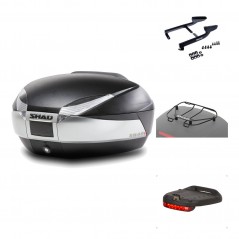 Rear trunk + mounting hardware + accessories  SH48 TITANIUM PREMIUM
