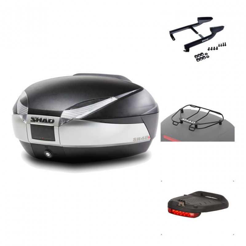 Rear trunk + mounting hardware + accessories  SH48 TITANIUM PREMIUM