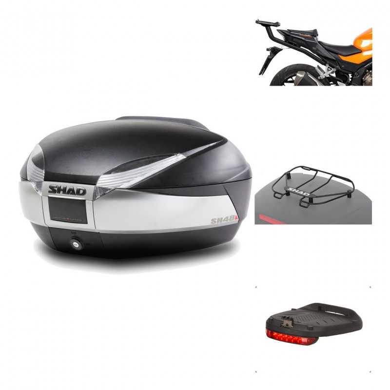 Rear trunk + mounting hardware + accessories  SH48 TITANIUM PREMIUM