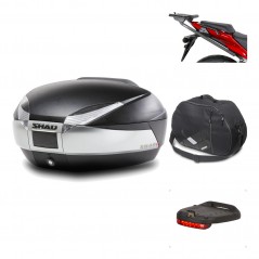 Rear trunk + mounting hardware + accessories  SH48 TITANIUM PREMIUM