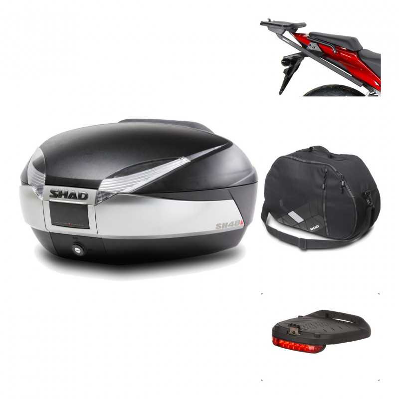 Rear trunk + mounting hardware + accessories  SH48 TITANIUM PREMIUM