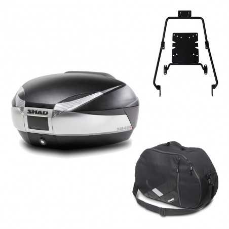 SHAD Baul trasero + herraje montaje bolsa interna SH48 TITANIUM PREMIUM KIT-185841