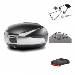 SHAD Baul trasero + herraje montaje accesorios SH48 TITANIUM PREMIUM KIT-185644