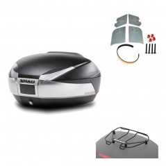 SHAD Baul trasero + herraje montaje parrilla portabultos superior SH48 TITANIUM PREMIUM KIT-185795