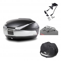 Rear trunk + mounting hardware + accessories  SH48 TITANIUM PREMIUM