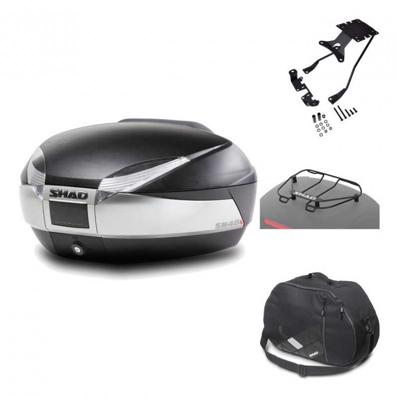 Rear trunk + mounting hardware + accessories  SH48 TITANIUM PREMIUM