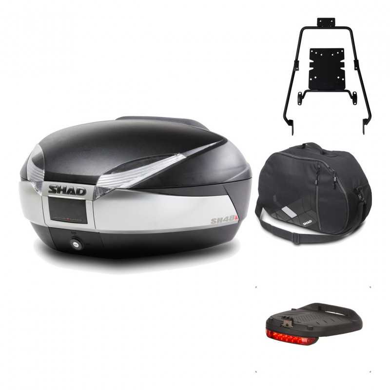 Rear trunk + mounting hardware + accessories  SH48 TITANIUM PREMIUM