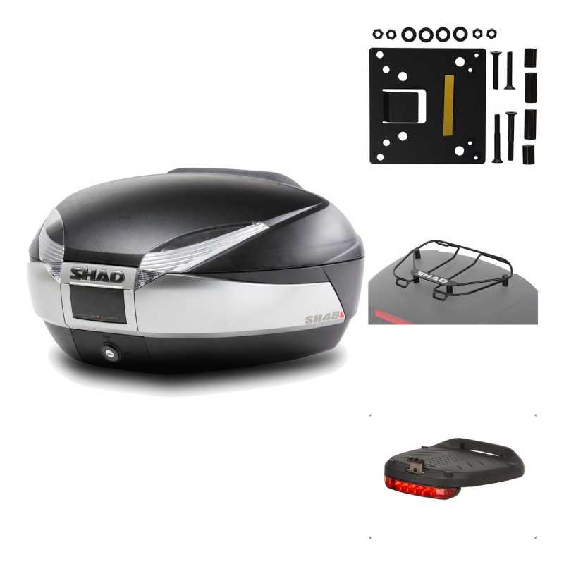 Rear trunk + mounting hardware + accessories  SH48 TITANIUM PREMIUM