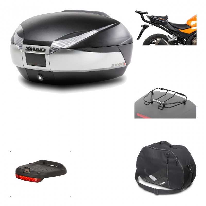 Rear trunk + mounting hardware + accessories  SH48 TITANIUM PREMIUM