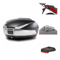 Rear trunk + mounting hardware + accessories  SH48 TITANIUM PREMIUM