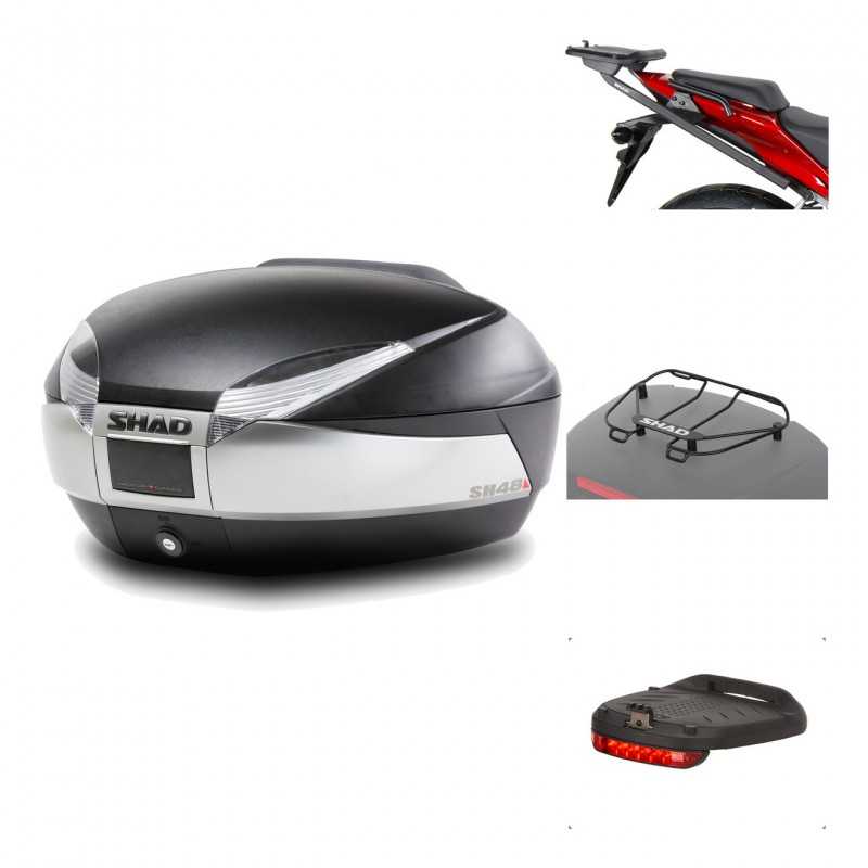 Rear trunk + mounting hardware + accessories  SH48 TITANIUM PREMIUM