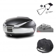 Rear trunk + mounting hardware + accessories  SH48 TITANIUM PREMIUM