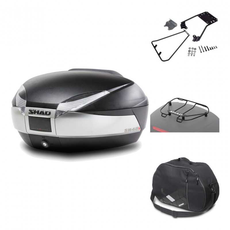 Rear trunk + mounting hardware + accessories  SH48 TITANIUM PREMIUM