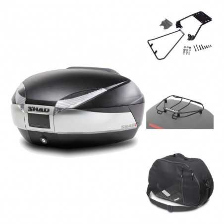 SHAD Baul trasero + herraje montaje accesorios SH48 TITANIUM PREMIUM KIT-185645