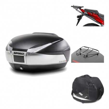 Rear trunk + mounting hardware + accessories  SH48 TITANIUM PREMIUM