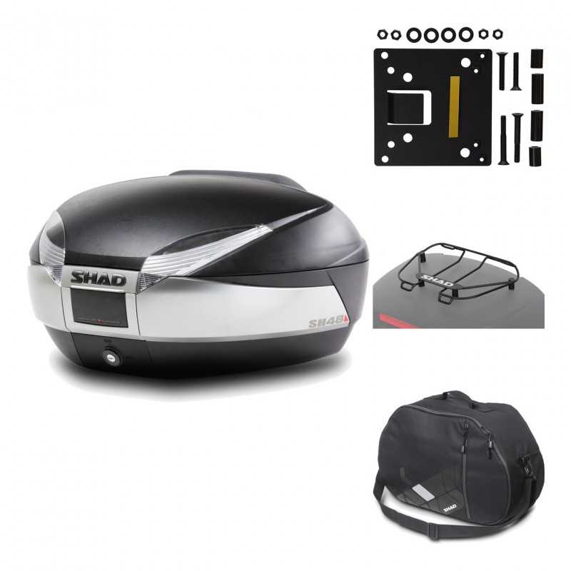 Rear trunk + mounting hardware + accessories  SH48 TITANIUM PREMIUM