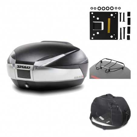 SHAD Baul trasero + herraje montaje accesorios SH48 TITANIUM PREMIUM KIT-186045
