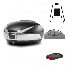 SHAD Baul trasero + herraje montaje accesorios SH48 TITANIUM PREMIUM KIT-185844