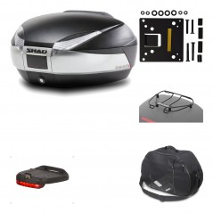 Rear trunk + mounting hardware + accessories  SH48 TITANIUM PREMIUM