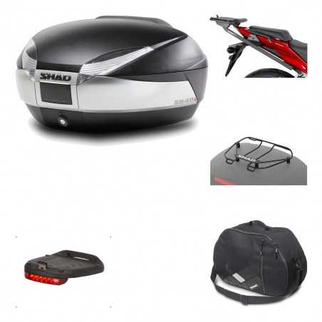 Rear trunk + mounting hardware + accessories  SH48 TITANIUM PREMIUM