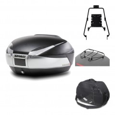 Rear trunk + mounting hardware + accessories  SH48 TITANIUM PREMIUM