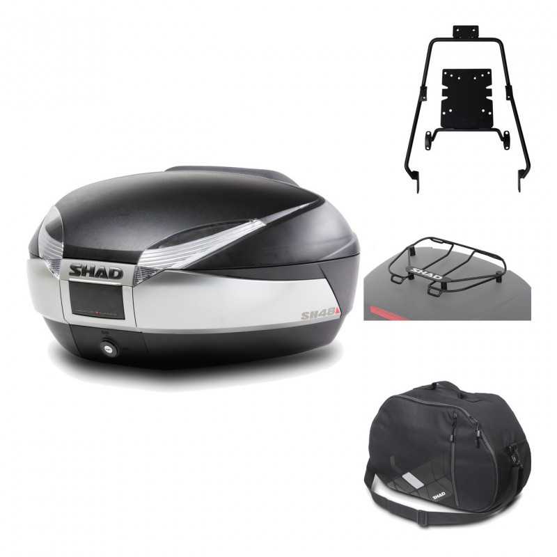 Rear trunk + mounting hardware + accessories  SH48 TITANIUM PREMIUM