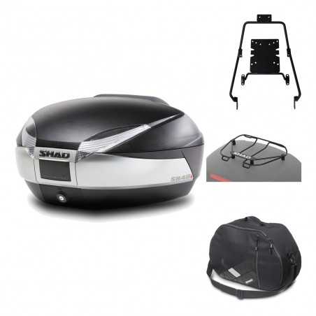 SHAD Baul trasero + herraje montaje accesorios SH48 TITANIUM PREMIUM KIT-185845