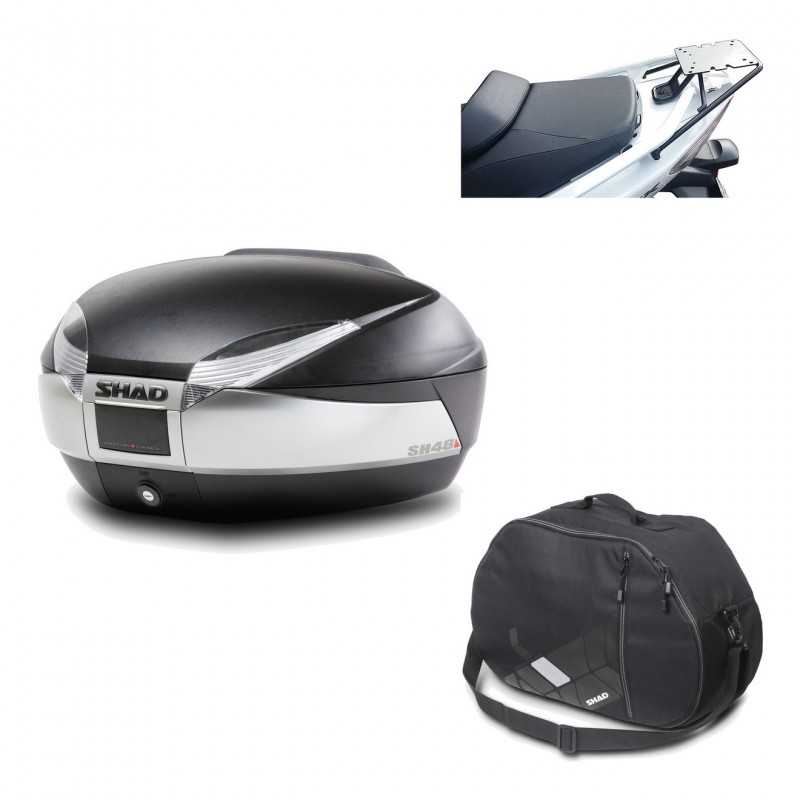SHAD Baul trasero + herraje montaje bolsa interna SH48 TITANIUM PREMIUM KIT-185897
