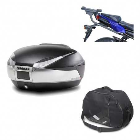 Back trunk + big top fitting + internal bag SH48 TITANIUM PREMIUM