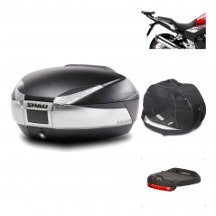 Rear trunk + mounting hardware + accessories  SH48 TITANIUM PREMIUM
