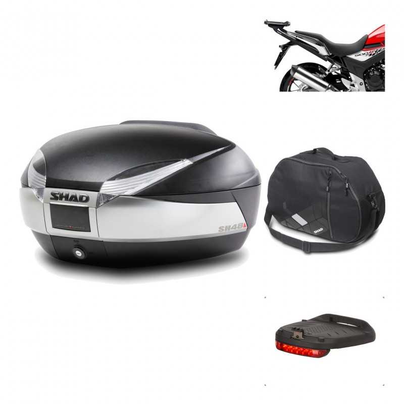 Rear trunk + mounting hardware + accessories  SH48 TITANIUM PREMIUM