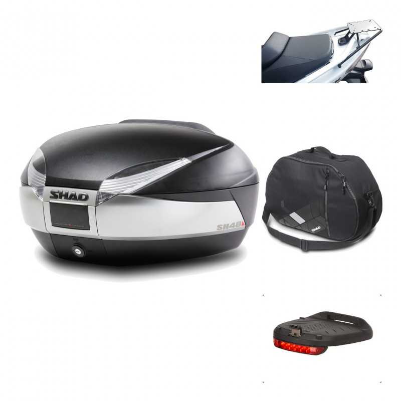 Rear trunk + mounting hardware + accessories  SH48 TITANIUM PREMIUM