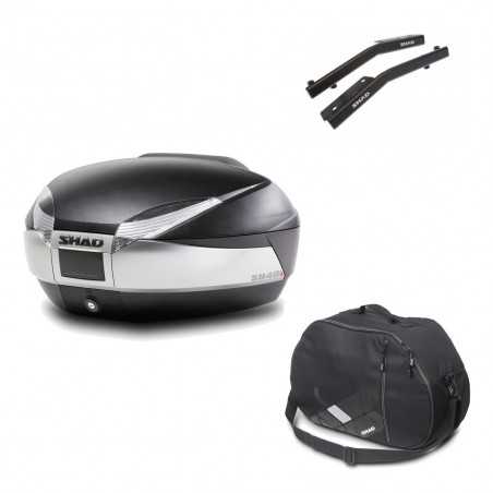 SHAD Baul trasero + herraje montaje bolsa interna SH48 TITANIUM PREMIUM KIT-185801