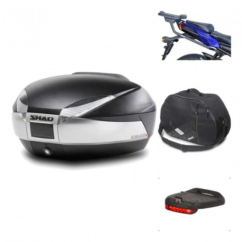 SHAD Baul trasero + herraje montaje accesorios SH48 TITANIUM PREMIUM KIT-186050
